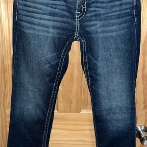 BKE Men's Jeans in Dark Blue Wash